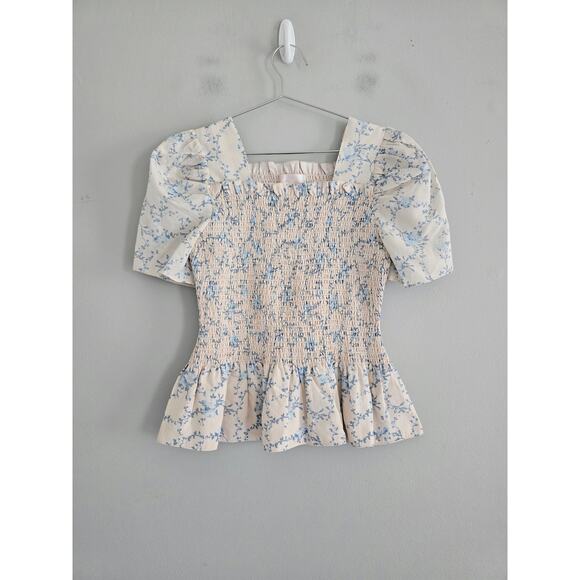 Rachel Parcel Floral Summer Top S - Picture 5 of 5